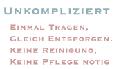 Tageslinsen einfach in der Handhabung